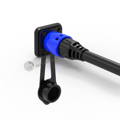M19 waterproof Connector Self Locking Industrial  Female Connector 3+9 PinSignal power integrated