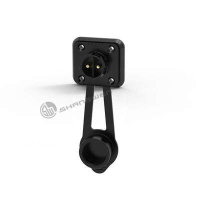 Electrical IP67 Power Connector 2 Pin Male Socket Connector Industrial