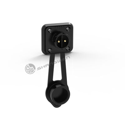 Electrical IP67 Power Connector 2 Pin Male Socket Connector Industrial