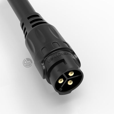 Small IP67 Connector 3 Pin Male Connector Plastic Screw M19 Series