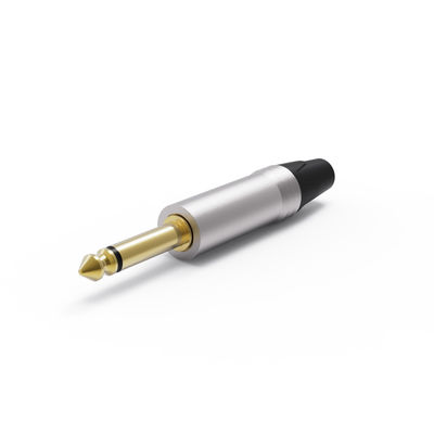 Versatile 6.35 Mm Jack Plug Connector Metal For Electronic Devices