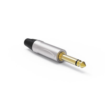 Versatile 6.35 Mm Jack Plug Connector Metal For Electronic Devices