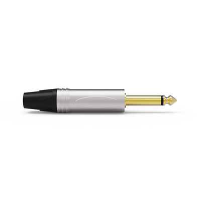 Versatile 6.35 Mm Jack Plug Connector Metal For Electronic Devices