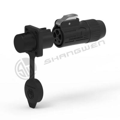 IP67 Waterproof Male Female Power Connector Precision PBT Material