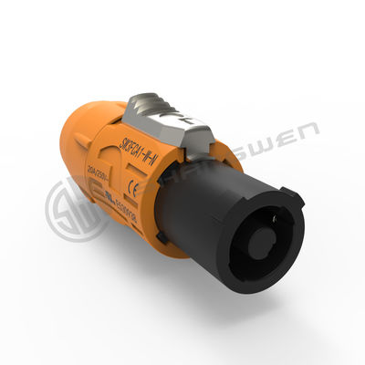 Stable Plastic Waterproof Power Connector Industrial Male Powercon
