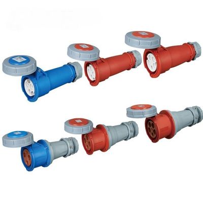 Industrial Electronics Accessories IP67 Waterproof Couplers for Outdoor CEE/IEC Plugs