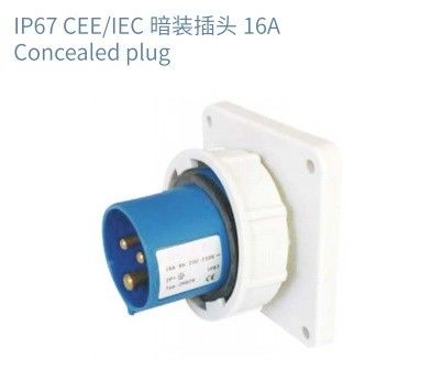 Industrial Electronics Accessories IP67 Waterproof Couplers for Outdoor CEE/IEC Plugs