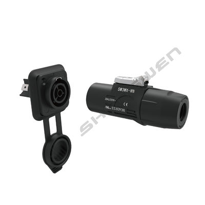 Industrial Male And Female Waterproof Power Connector Ip65 Outdoor