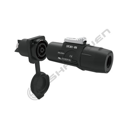 Industrial Male And Female Waterproof Power Connector Ip65 Outdoor