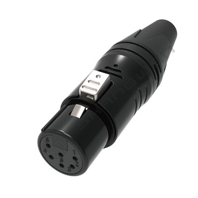 IP40 Protection Class 6-Pin XLR Audio Video Connectors Durable Indoor XLR Connectors for Female Industrial Electronics