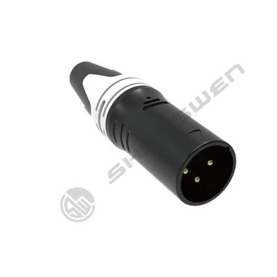 Powerful Outdoor Waterproof 3 Pin XLR Plug Female Socket Adapter for DMX Panel Mount Audio Wire Connector Copper Material