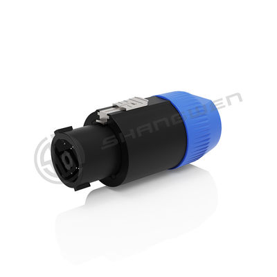 Custom Screw-type Terminals Latch Lock Cable Round Female Plug 30A 8 Pin Speaker Connector