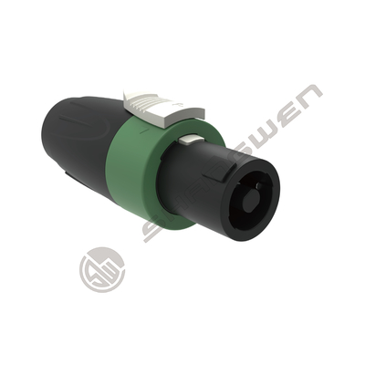 4 Pole D-Shape 4Pin Female to Male Speakon Cable Connector for Loudspeaker Connection
