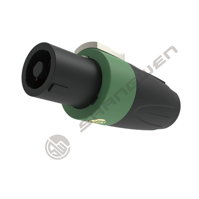4 Pole D-Shape 4Pin Female to Male Speakon Cable Connector for Loudspeaker Connection