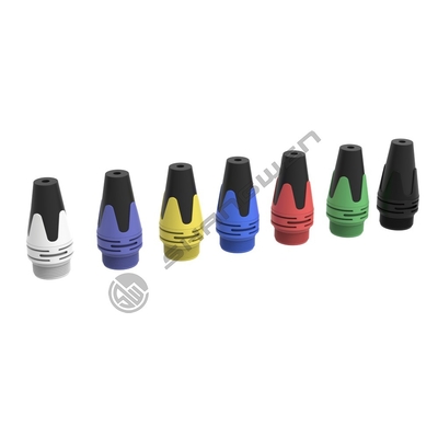 6-Pin XLR Audio Video Connectors Indoor Protected 6-Pole Female Male Plug in Black Silver with 7.5A Rated Current