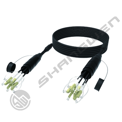 Networking Portable Fiber Optic Cable Reel with SC/LC/FC Connector and 4/6/8 Cores Multimode OM2/OM3/OM4 Cable Drum