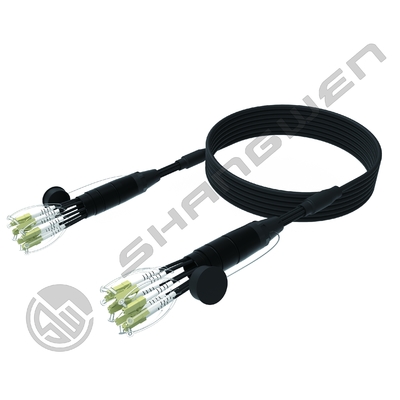 Networking Portable Fiber Optic Cable Reel with SC/LC/FC Connector and 4/6/8 Cores Multimode OM2/OM3/OM4 Cable Drum