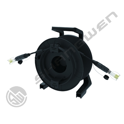 OM2/OM3/OM4 Fiber Category TPU Armored Jumper LC FC SC ST Multimode Fiber Optic CL3 Network Cable Cores in Black for Your