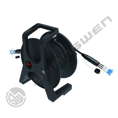 LC SC FC Communication Cables TPU Waterproof LC-LC Singlemode Armored PDLC Fiber Optic Patch Cable Reel 4/6/8 Cores