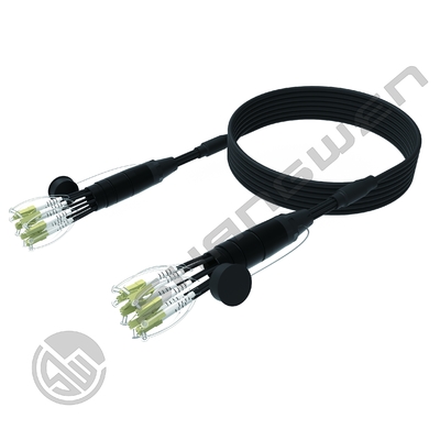 PVC Jacket 4 6 8 CH TPU Armored Jumper LC-LC FC SC ST Multimode Fiber Optic CL3 Network Cable Cores OM2 Fiber Category