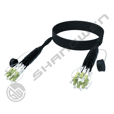 PVC Jacket 4 6 8 CH TPU Armored Jumper LC-LC FC SC ST Multimode Fiber Optic CL3 Network Cable Cores OM2 Fiber Category