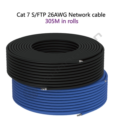 Cat7 Shielded 10Gbps RJ45 Network Patch Cable Cord RJ45  Cat7 Customized 4pair CE UL 100% Oxygen-free Copper  Cat7 26AWG SFTP