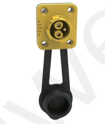 M19 Series Push-pull Self-locking Yellow Connection Industrial 3 Pin Female Male Plug  Power Connector