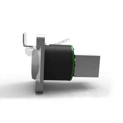 RJ45 Male Connector Waterproof Aviation Dual Port Circular Signal Panel Cat6 Ethernet Cable Metal Ethernet Accessories RJ45 Plug