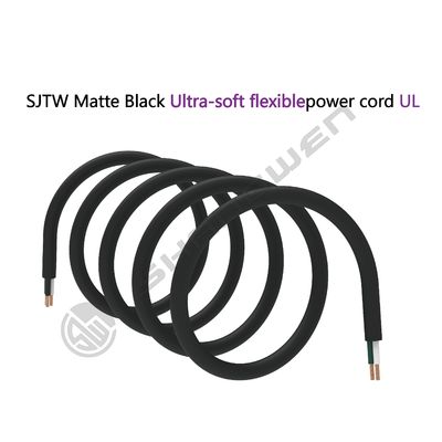 Power Cord Flexible Electrical Cord Cable 16AWG  300V 3C UL SJTW 300V 105℃ 16AWG 3 Conductor SJTW  PVC Soft Extension Cord Cable