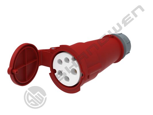 IP44 Industrial Male and Female Plug Couplers 16A 5P  IP44  Male Female Industrial Plug Socket Red