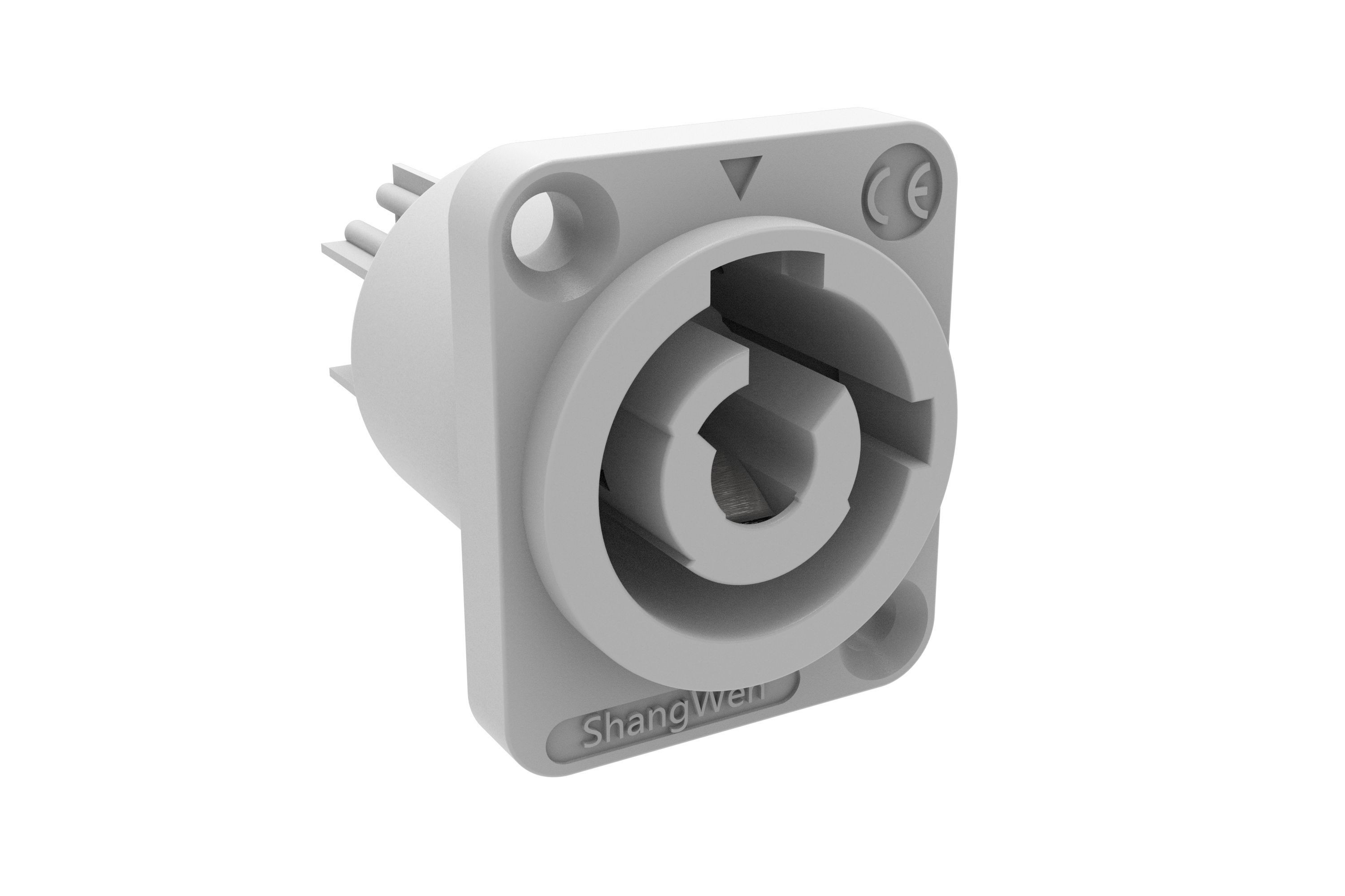 Power Connector Female Plug to Male Socket 16A 220V 3 Pin Input Output ...