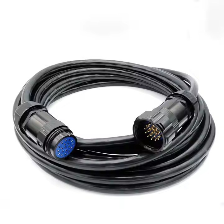 Custom 19-Pin Socapex Stage Lighting Extension Cable Copper Wire