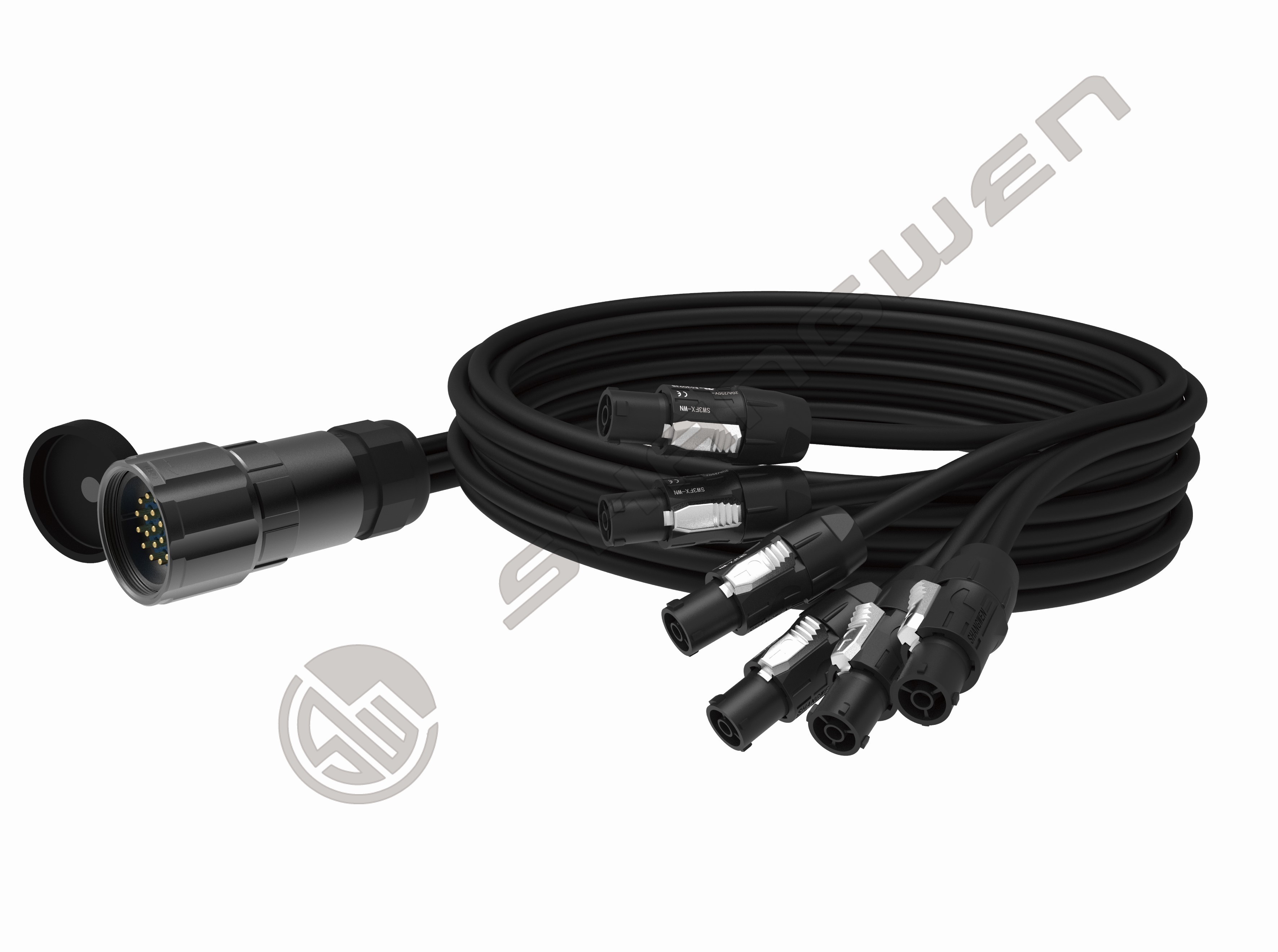Custom 19-Pin Socapex Stage Lighting Extension Cable Copper Wire ...