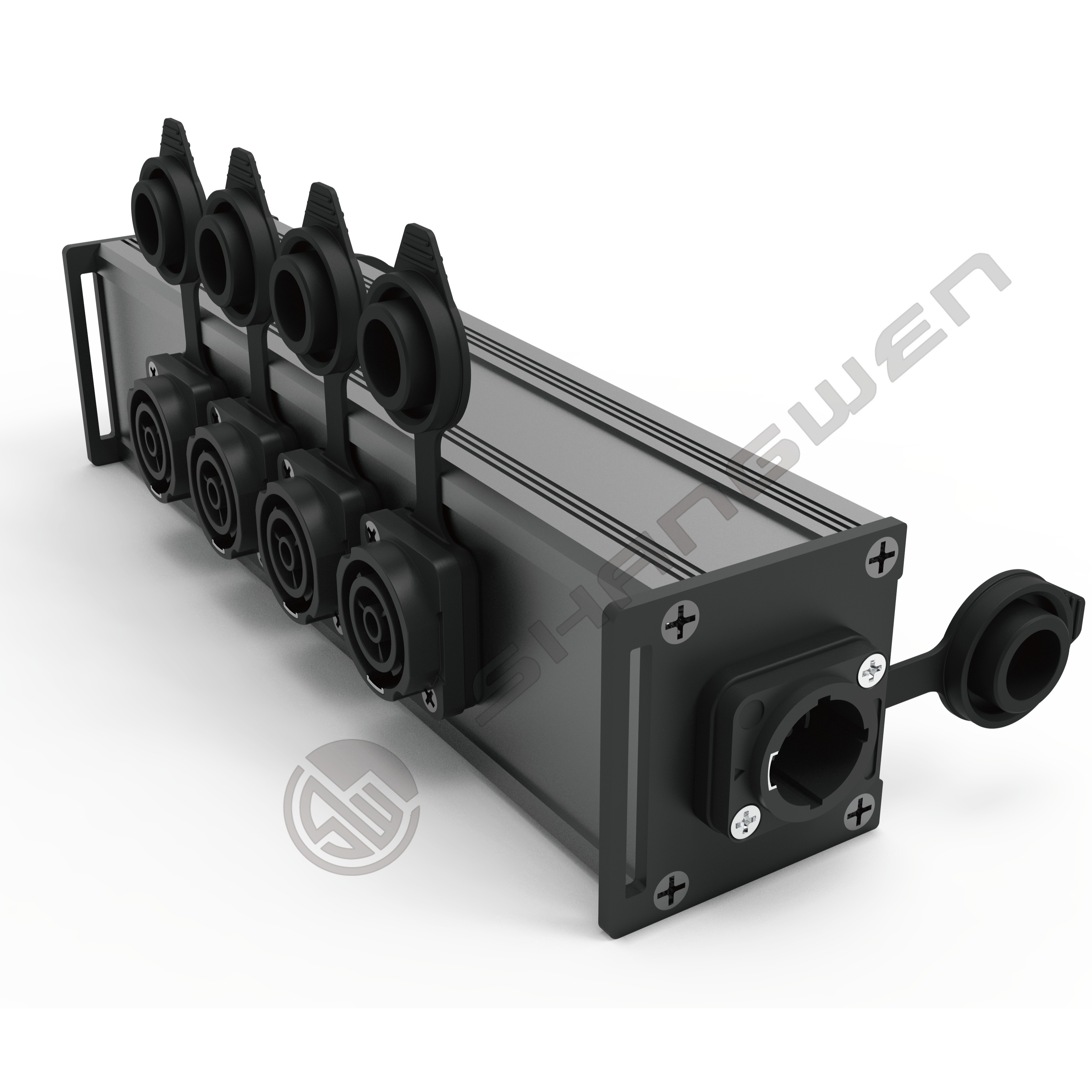 6 Channel TR Out XLR Connectors Powercon Power Coupler Distribution ...
