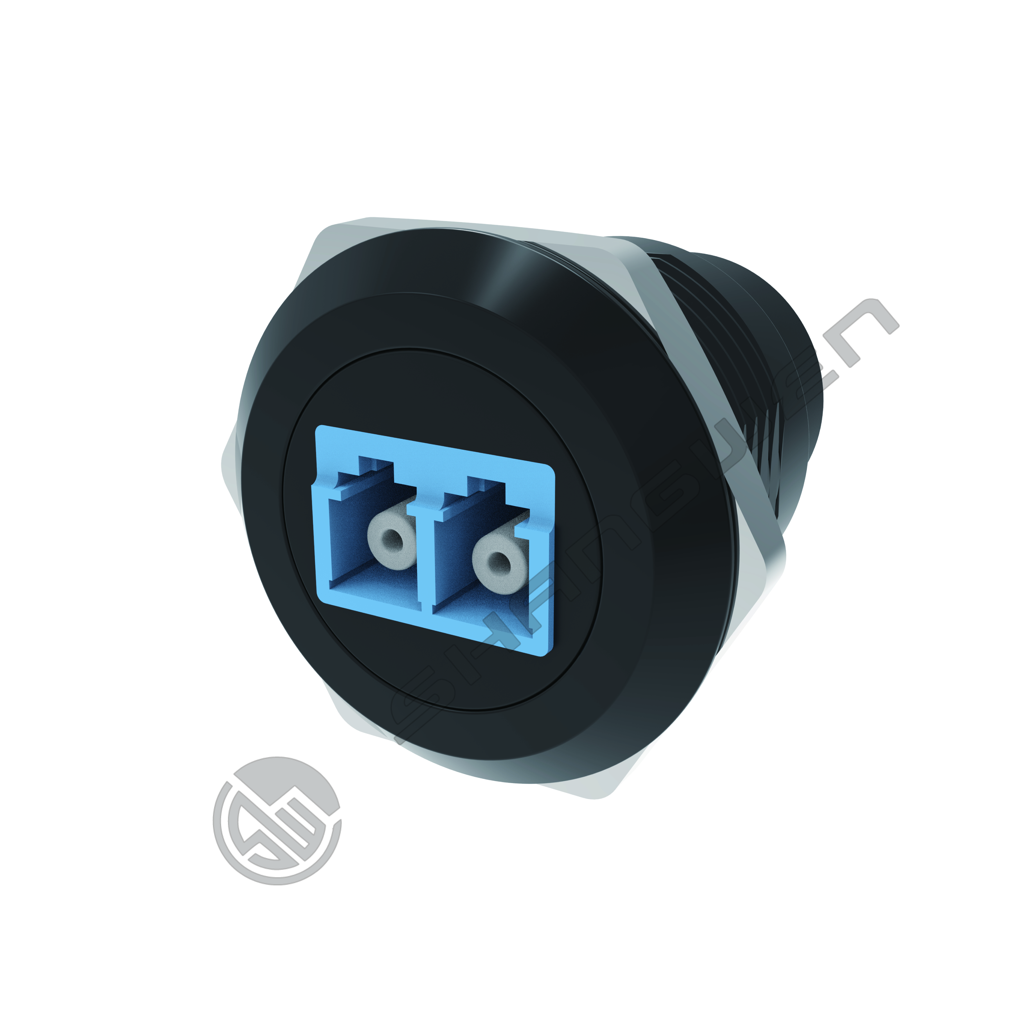 Fiber Optic Panel Mount Round LC Female to Female Coupler Single-Mode ...