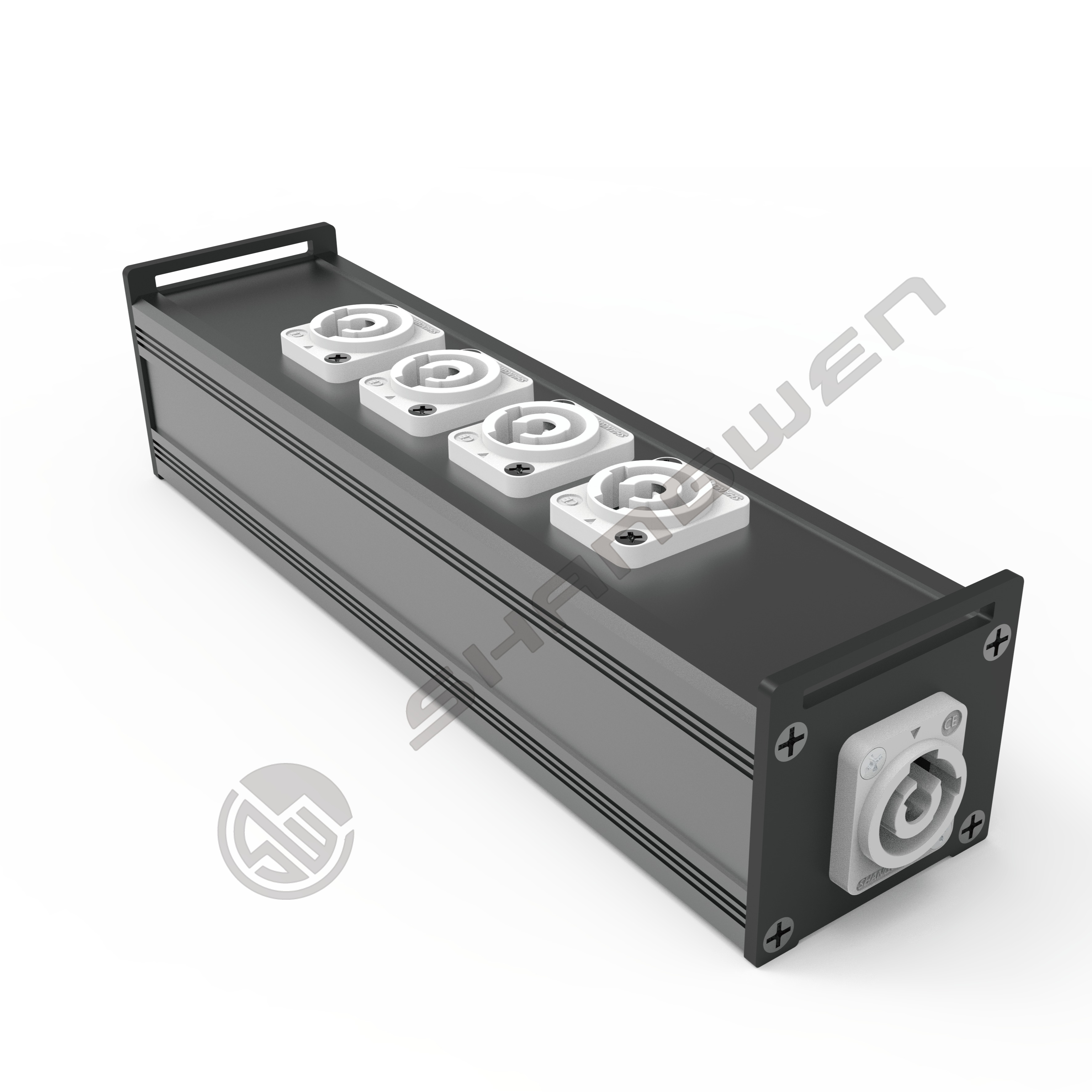 5-Way Power Out and 1-IN Splitter Coupler Power Connectors Audio ...