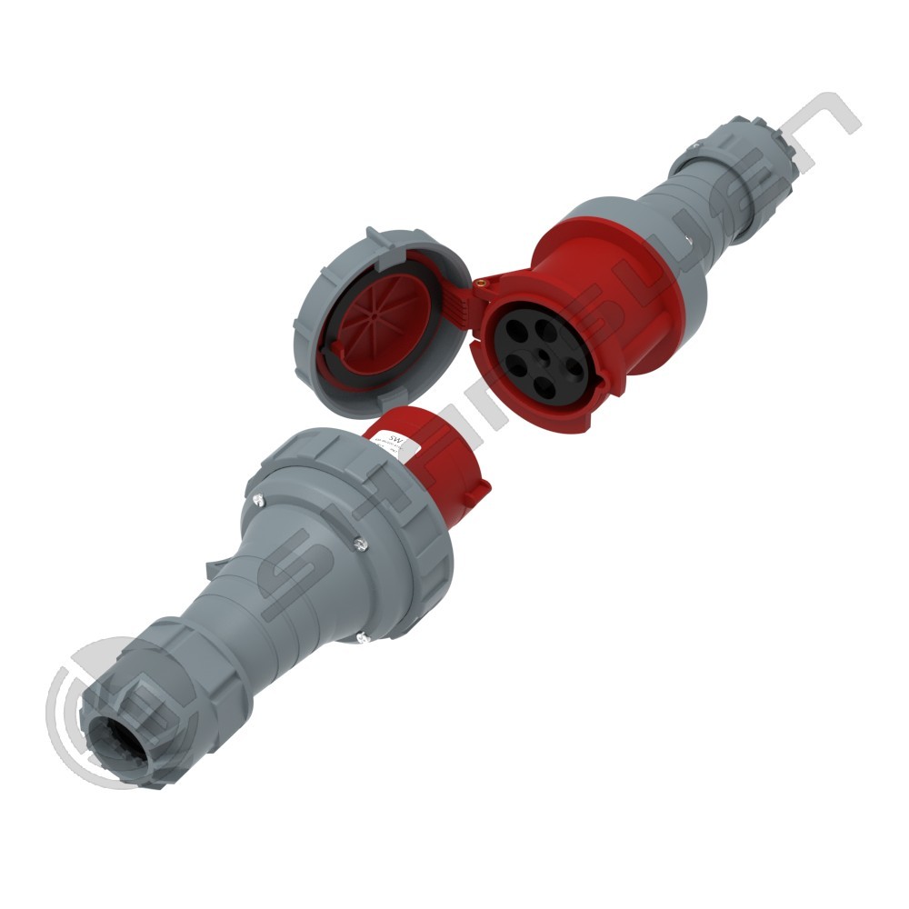 Ip67 Led Plug IP67 CEE Industrial Plug Socket Male Female Waterproof Coupler 5 Pin ...