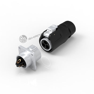 Metal IP67 Power Connector Anti Interference Waterproof 3 Pin Connector Female