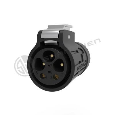 IP67 Waterproof Male Female Power Connector Precision PBT Material