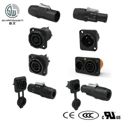 Outdoor Power LED IP65 Waterproof Male Plug Connector 3Pin 250V Speakon Connector for Industrial Electronics Accessories