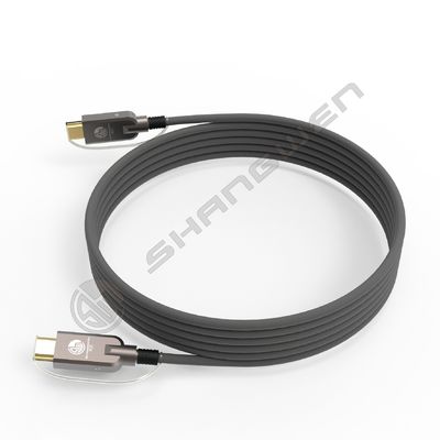 2.1 HD Link Port Fiber Optic Cable TPU Shell Stainless Steel 304 Armored Tube Silicon Line Chip 4K 60Hz 8K 144Hz OD 6.0mm