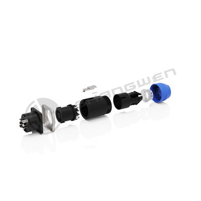 Quick Lock Rugged Durable 8 Pore 8 Pin Male Socket Chassis Speaker Connector Types