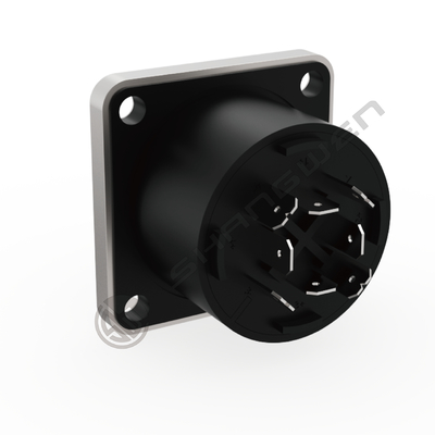 Quick Lock Rugged Durable 8 Pore 8 Pin Male Socket Chassis Industrial Electronics Accessories Loudspeaker Connector Types