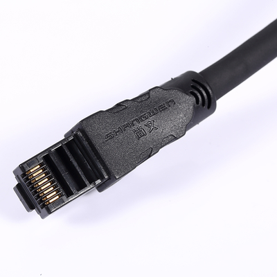 Customizable Direction 2m Cat6 Utp Right Angle Ethernet Cable for Male to Male Patch Cable in Silvery Grey