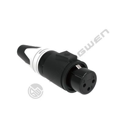 Outdoor Waterproof 3 Pin XLR Plug Male  Alloy Material DMX  Audio Wire Connector Copper for Power
