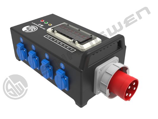 IP67 32A CEECustomized 400V 5Pin PCE CEE 240V 3P Out  MCB Distribution Box Customized 8 Pin Euro Plug ABS Electric Box