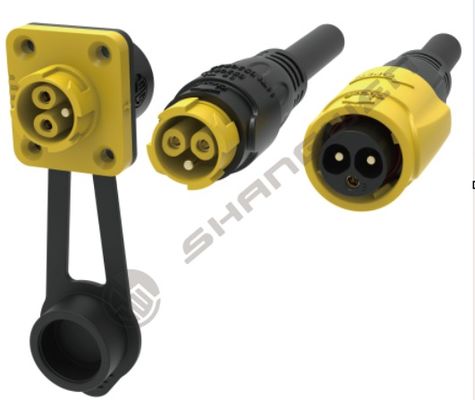 Push-pull Self-locking Waterproof Connector M19 Waterproof Aviation Plug Quick Plug  Blue Industrial M19 Male Female 3 Pin