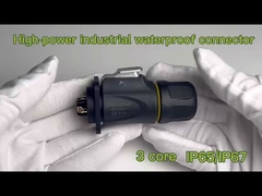 High Power Male Female Connector IP65 IP67 3 Core Waterproof Connector Outdoor