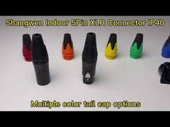 Female D Shape IP67 Connector Accessories in Black/Yellow Pack of 10