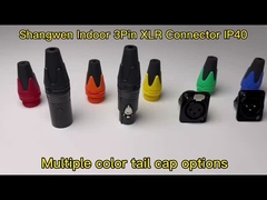 XLR  Audio Power Waterproof Socket Connector 3 Pin Microphone IP65